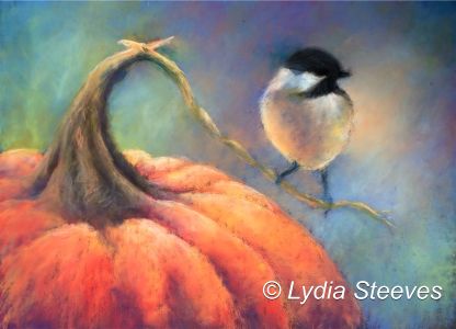 Pumpkin and Chickadee in Pastel e-Packet
